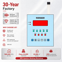 Panel Frontal Electrónico con Interruptor Resistivo con Cable, Pantalla Táctil Inalámbrica con Botones de Membrana LED, Color Blanco, Venta al Por Mayor