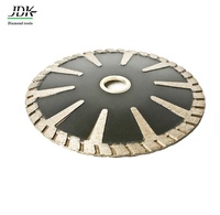 Lame concave incurvée de 5 pouces (125 mm) pour granit et outil diamanté convexe Turbo pour béton, travertin, évier, forme circulaire, coupe continue