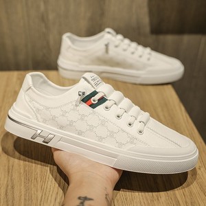 <span class=keywords><strong>Scarpe</strong></span> da Uomo Estive Direttamente dalla Fabbrica, Casual con Suola Morbida, Piccole <span class=keywords><strong>Scarpe</strong></span> Bianche Stringate da Passeggio, Spedizione Gratuita - Product Image 2