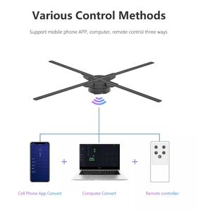 Projecteur holographique Affichage holographique 3D Ventilateur LED publicitaire holographique 3D 65CM - Product Image 3