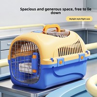 Boîte à chat classique portable anti-stress en plastique pour chats de 5 kg