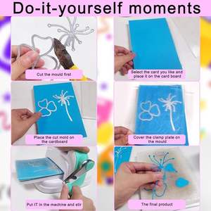 Découpes pour la fabrication de cartes, AFUNTA Lotus Leaf Metal Die Cuts Lace Decoration Cutting Dies pour DIY Scrapbook Photo <span class=keywords><strong>Album</strong></span> Decor - Product Image 5