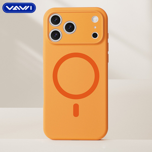 Étui en silicone liquide pour appareil photo VAWI S033 de haute qualité, vente en gros pour <span class=keywords><strong>iPhone</strong></span> 12 13 14 15 16 17 Pro/Max, étui en silicone magnétique - Product Image 2