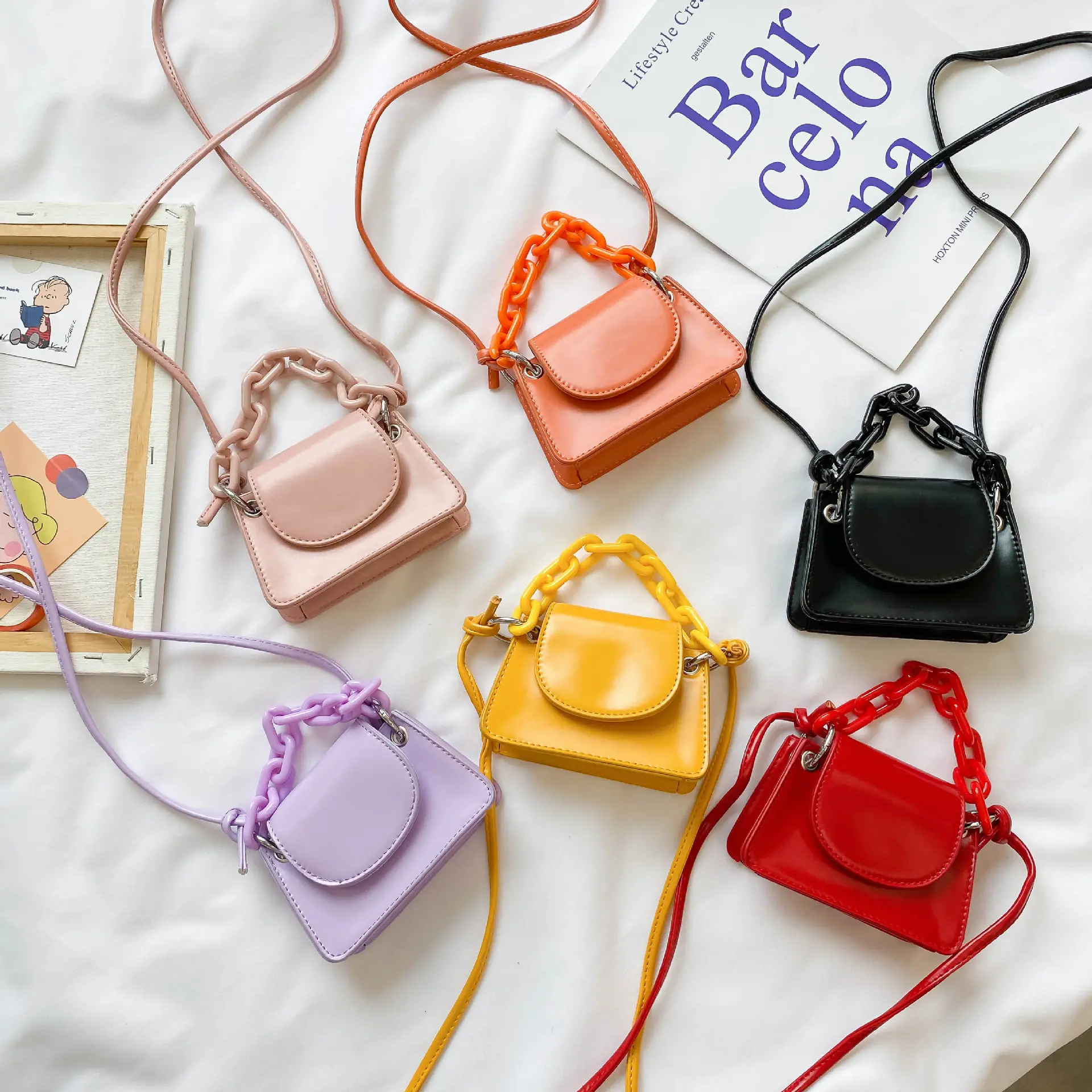 トートバッグ SATUR [Park Gyu-young PICK] Scrunchie Small Hand Bag Beige Amazon.com: FTOF Toddler Shoulder Bag Girls Summer Beach