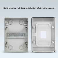 Boîtier de distribution de jonction OEM EKYK CE IP66 industriel extérieur étanche en ABS gris MCB 0-prise 380V 100A HA-4P