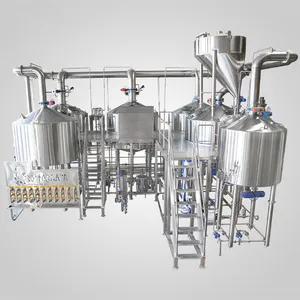 可定制2000L 20hl可编程控制器自动蒸汽加热2/3/4容器啤酒酿造系统出售
