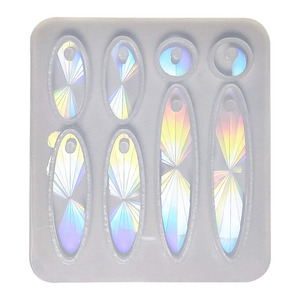 Đầu Riser Holographic <span class=keywords><strong>Teardrop</strong></span> Hình Bầu Dục Bông Tai <span class=keywords><strong>Silicone</strong></span> Khuôn 3D Laser Kawaii Bông Tai DIY Thực Phẩm Cấp Bạch Kim <span class=keywords><strong>Silicone</strong></span> - Product Image 4