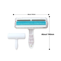 Rouleau réutilisable pour enlever les poils d'animaux pour chien et chat - Brosse anti-poils bidirectionnelle autonettoyante pour meubles, canapé, tapis, literie