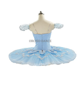 Profesional de alta calidad tamaño personalizado luz azul rendimiento niño tutú de Ballet - Product Image 4