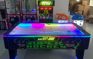 Máquina de Hockey de Aire para Niños, Operada con Monedas, para Interiores, Tablero de Metal y Plástico, Idioma Inglés, Equipo de Entretenimiento Deportivo para Duelos - Product Image 5