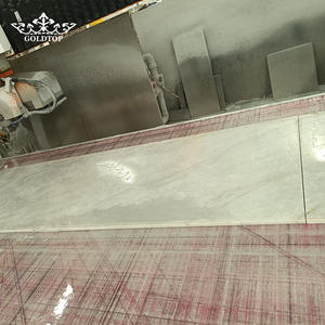 Dalles de quartz imprimées GOLDTOP Luxury Polished Big Slab Modern 7006 Taj Mahal, blanc éthéré, pour vanités de salle de bain de luxe - Product Image 3