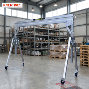 Grúa Pórtico Plegable Portátil de Aluminio, Pequeña, de 1 y 2 Toneladas, de Aleación de Aluminio con Ruedas para Garaje - Product Image 1