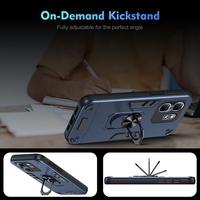 Étui de protection de luxe antichoc en TPU et PC avec support anneau pour Infinix Hot 50i Hot50 Edge 50 Pro 50 Neo