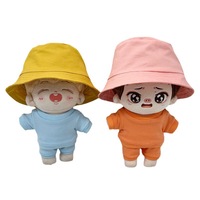 Nuevo Diseño, Sombrero de Pescador de Algodón de 10cm y 20cm para Muñecas, Accesorios de Ropa para Bebés al Estilo de las Celebridades de 15cm
