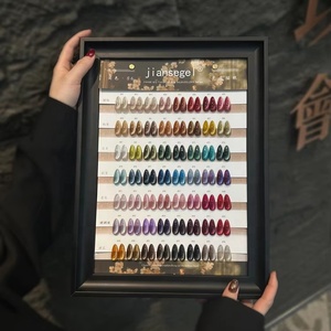JIANSE Oeil de chat 56 couleurs Automne <span class=keywords><strong>et</strong></span> hiver Pratique Highlight Bonne petite ampoule Oeil de chat <span class=keywords><strong>Manucure</strong></span> Oeil de chat Gel d'huile pour ongles - Product Image 2
