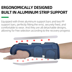 Attelle de soutien de la main et de la paume orthopédique réglable avec fixation médicale en métal pour le syndrome du canal carpien - Product Image 2