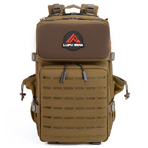 Mochila Táctica LUPU Color Caqui, Impermeable, Material Oxford, Cierre de Cremallera, Malla de Camuflaje, Patrón Geométrico, 36-56L, Correa de Cadena, para Exteriores - Product Image 1