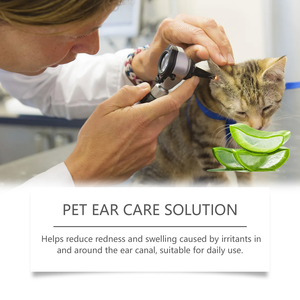 Agent de nettoyage des oreilles personnalisé Nettoyage en douceur des saletés des poils d'animaux Élimine les mauvaises odeurs Soulagement non irritant de l'inconfort Chats Chiens Soins des oreilles - Product Image 4