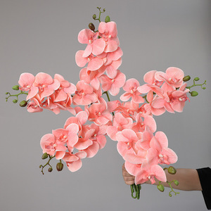 Fabricant chinois <span class=keywords><strong>de</strong></span> fleurs artificielles d'orchidées Phalaenopsis pour la décoration <span class=keywords><strong>de</strong></span> la maison, les événements, la vente en gros, les fleuristes, les mariages, les fournitures en vrac - Product Image 3