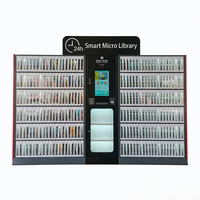 La bibliothèque HAUMR tient le casier RemoteLocker LibCabinet 21.5 "FHD Touch HF Locker Machine de caisse de livre sans surveillance pour les écoles