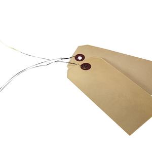 Custom מנילה נייר לתלות תג עם חוט מחרוזת עבור בגד בגדים - Product Image 1