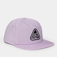OEM Personnalisé 5 Panneau Logo Brodé Snapback Casquettes Mode Violet Chapeaux en Nylon Non Structurés