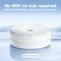Détecteur de fuite d'eau sans fil autonome alimenté par pile 9V, alarme de niveau d'eau 120 dB pour maison, cuisine, entrepôt, toilettes