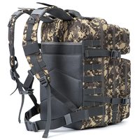 Sac à dos tactique personnalisé en usine 45L unisexe, sac Molle grand format, sac d'assaut 3 jours, polyester imperméable, antivol et tendance