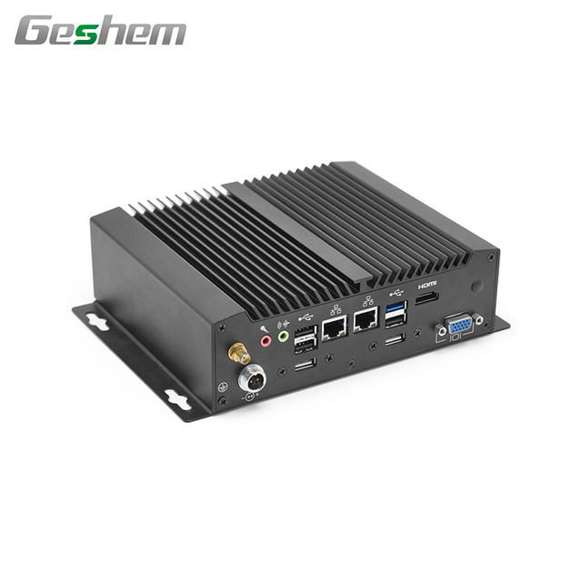 New Cheap Embedded Fanless Industrial Mini PC Intel J1900 AU/US/CN Plug Compatible 1-Year Warranty