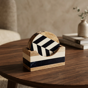 Posavasos de Madera Hechos a Mano, Venta al por Mayor, Posavasos Elegantes de Madera Natural para Bebidas, para Hogar, Cocina, Oficina, Mesa - Product Image 1