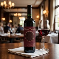 Étiquettes de vin interactives thermochromiques écologiques recyclables personnalisées de qualité supérieure Vernis mat Marquage à chaud pour bouteille de vin rouge
