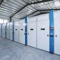 Incubateur industriel automatique à une seule étape pour 57 600 œufs de poulet, équipement d'éclosion avicole de grande capacité, personnalisable en usine