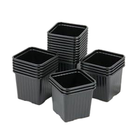 Pot tanaman plastik pembibitan persegi Modern, untuk penggunaan rumah dalam ruangan dengan harga pabrik Bonsai untuk taman