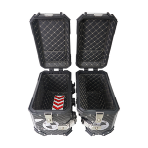 Maleta Lateral F2-<span class=keywords><strong>Moto</strong></span> de 46L con Calcomanía para <span class=keywords><strong>BMW</strong></span> GS 1200 de Aluminio, <span class=keywords><strong>Alforjas</strong></span> Impermeables para Motocicleta de Viaje - Product Image 3