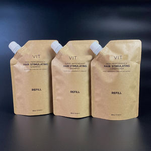 Custom Printed ECO Friendly Biodegradable <b>Stand</b> Liquid Kraft Paper <b>Bags</b> Spout Pouch - Product Image 5