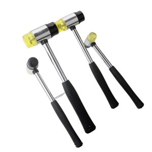 Round Head Installation Hammer Rubber Nylon Mallet For Floor Tiling And Fixing With Interchangeable Heads - Product Image 2