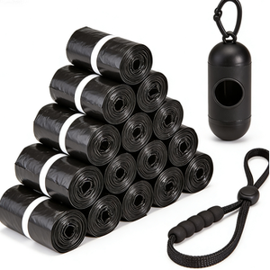 Çevre Dostu Özel Siyah Köpek Dışkı Poşetleri Toplu Dağıtıcı, Tasma Klipsi, Plastik ve EPI Malzeme, Çevre Açısından Avantajlı - Product Image 2