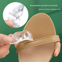 Coussinet antidérapant pour l'avant-pied en GEL auto-adhésif invisible, absorbant les chocs, massant, pour sandales à talons hauts, prévient les frottements du talon, toutes saisons