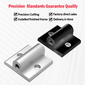 Connecteurs de fixation de panneaux profilés en aluminium Fixation acrylique Supports d'angle droit - Product Image 5