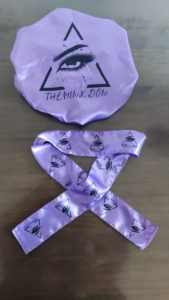 Custom Double Layered Logo Satin Bonnet With Edge <b>Scarf</b> Set Colorful Head Wrap Hair Bonnets Silky Hairband for Adult and Kids - Product Image 3