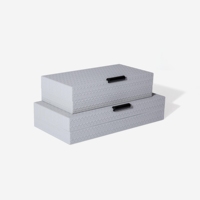 Nouveaux accessoires de maison modernes personnalisés boîtes de mariage de mariée organisateur de boîte en cuir décoratif