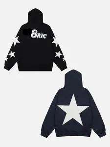 OEM üretici % 100% pamuk fransız Terry Hoodie 3D puf baskı erkekler için yüksek kalite uzun kollu tişörtü ve Hoodies