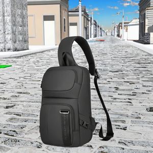Wholesale Customizable Large Capacity Anti-Theft Sling <b>Backpack</b> Casual Water Repellent Chest Bag Oxford Polyester Lining for Men - Product Image 5