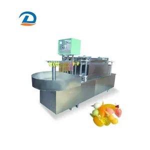 Rotary Type Juice Liquid Lolly Ice Pop Plastic Tube Filling Sealing Packing Machine For Sale Beverage