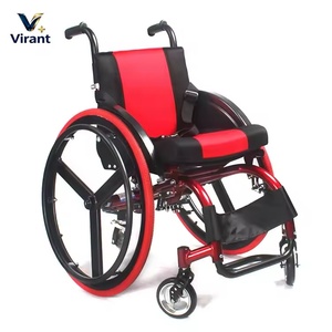 Fauteuil roulant sportif léger et pliable avec <span class=keywords><strong>coussin</strong></span> de siège respirant pour les déplacements quotidiens en extérieur et les activités de mobilité limitée - Product Image 1