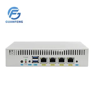 Guanfeng N2830 Router Firewall Alat Jaringan, RAM 8GB 128GB SSD 82583V NICs Pfsense Firewall Opnsense 1u Server Pfsense
