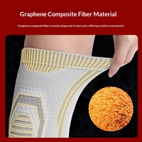 Genouillère de compression personnalisable en graphène et armoise, résistante au froid et chaude, pour la protection des genoux des seniors, hommes, femmes, pour la course et le sport