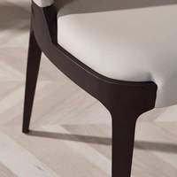 Chaise de salle à manger en bois minimaliste JP moderne en cuir de haute qualité dossier de ménage chaises d'hôtel de Style nordique pour salle à manger