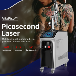 Machine laser picoseconde Vitapico Q-Switch ND YAG 755nm pour l'élimination des tatouages et des sourcils, usage esthétique et médical, refroidissement par eau/air - Product Image 2