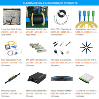 Görsel hata bulucu ve optik güç ölçer fiber araç kiti ile FTTH fiber optik ekipman kablo aracı fiber optik